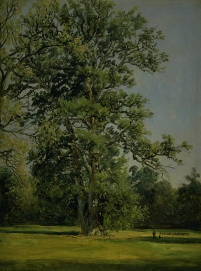 Egy tölgy. Kilátás a Dessau melletti Wörlitz kertjére alkotó: Johan Christian Dahl