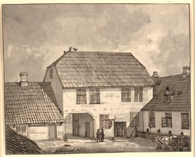 Tanyabelső Sorø-ből alkotó: Johan Christian Dahl