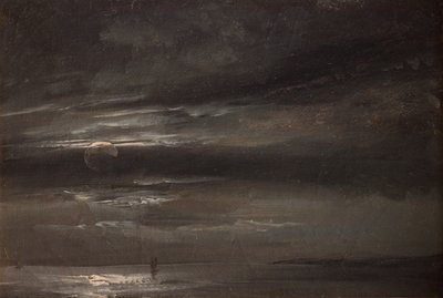 Holdfény a tenger felett alkotó: Johan Christian Dahl