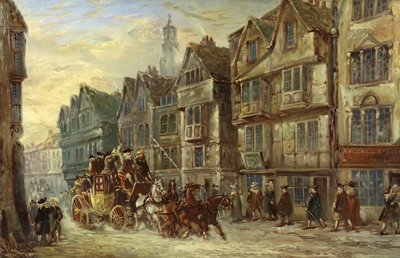 Wych Street, Strand, London, Hogarth-napok alkotó: J.C. Maggs