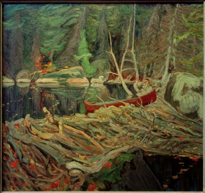 A hódgát alkotó: J.E.H. MacDonald
