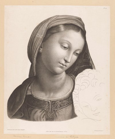 Maria kedvesen találkozott Folignói Madonna alkotó: J.F. Cazenave