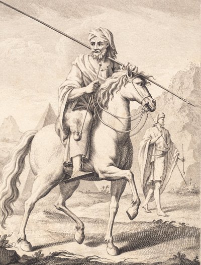 Egy arab lóháton alkotó: J.F. Clemens