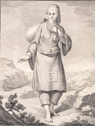 Egy arab nő vizet hoz alkotó: J.F. Clemens