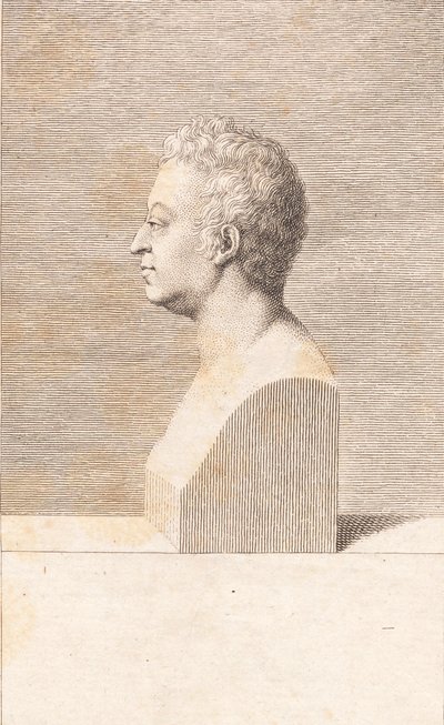 Egy férfi mellszobra alkotó: J.F. Clemens