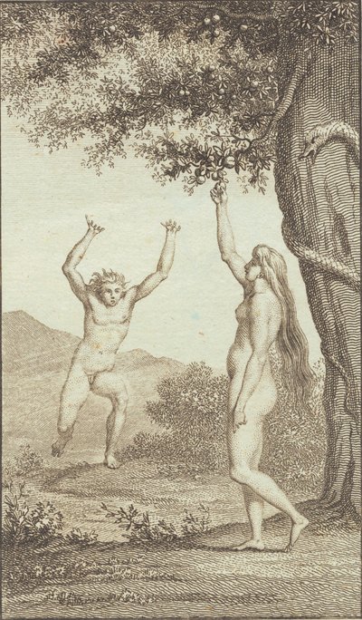 Illusztráció Ewald „Ádám és Éva” című művéhez. III alkotó: J.F. Clemens