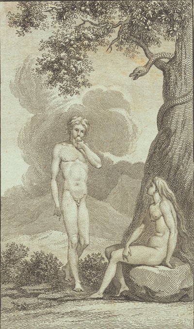Illusztráció Ewald „Ádám és Éva” című művéhez. IV alkotó: J.F. Clemens