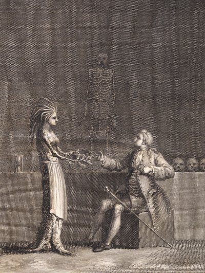 Niels Klim az anatómiai kamrában alkotó: J.F. Clemens