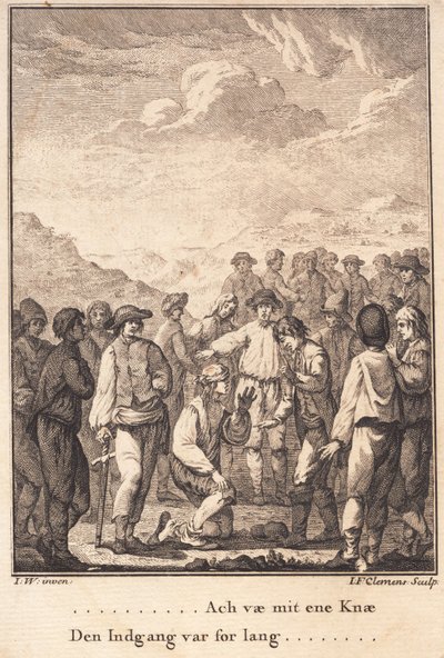 Niels Kok a bíróságon alkotó: J.F. Clemens