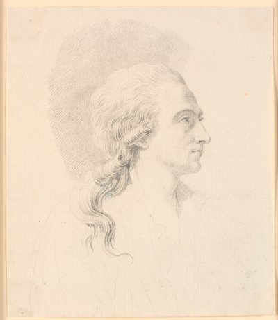 Alexander Trippel szobrászművész portréja. Profil a jobb oldalon alkotó: J.F. Clemens