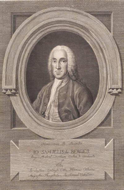 Johann Samuel von Berger orvos portréja alkotó: J.F. Clemens