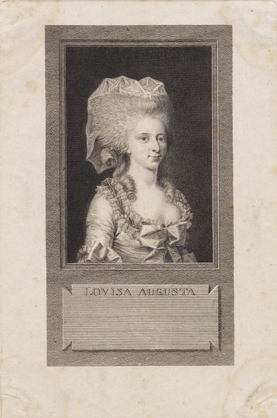 Louisa Augusta hercegnő portréja alkotó: J.F. Clemens