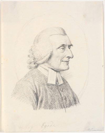 Egede Pál pap (1709-89) portréja alkotó: J.F. Clemens