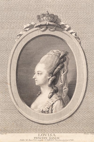 Louise hercegnő, felesége Carl Hesse alkotó: J.F. Clemens