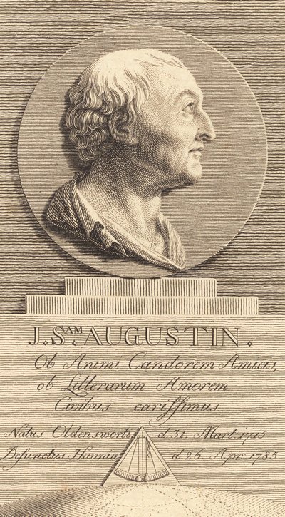 Johan Samuel Augustin hadügyi titkár alkotó: J.F. Clemens