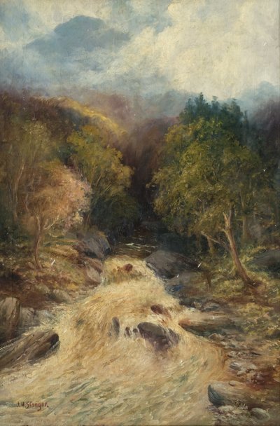 Egy hegyi erdő alkotó: J.H. Stanger