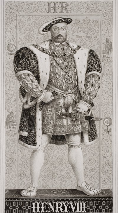 Henrik VIII (1491-1547) Az angol és skót történelem illusztrációiból, I. kötet alkotó: J.L. Williams