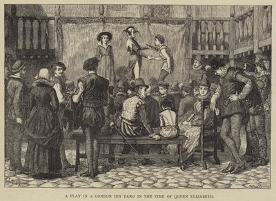 Színjáték egy London Inn Yardban Erzsébet királynő idejében alkotó: J.M.L. Ralston