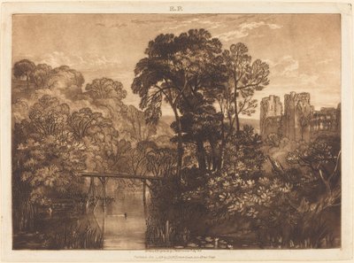 Berry Pomeroy kastély, 1816-ban jelent meg. alkotó: Joseph Mallord William Turner