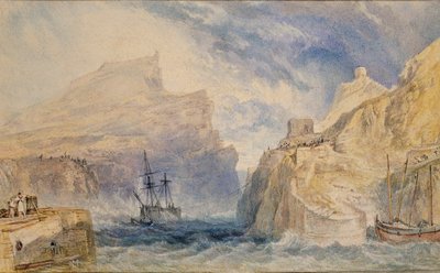Boscastle, Cornwall, 1824 alkotó: Joseph Mallord William Turner