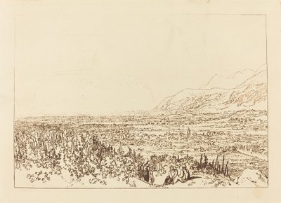 Alpoklánc Grenoble-tól Chamberiig, 1812-ben jelent meg. alkotó: Joseph Mallord William Turner