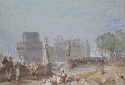 Nantes-i kastély, 1830 alkotó: Joseph Mallord William Turner