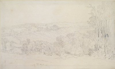 Távoli kilátás a Lowther kastélyparkról, 1809 alkotó: Joseph Mallord William Turner