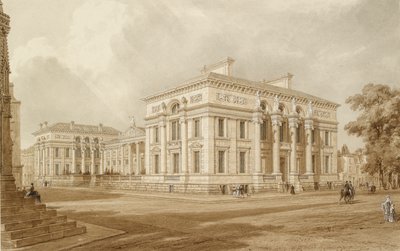 Délkeleti kilátás a Taylor épületre és az egyetemi galériákra, 19. század alkotó: Joseph Mallord William Turner