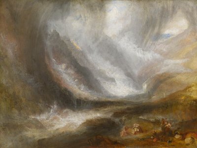 Aosta völgye: hóvihar, lavina és zivatar, 183637. alkotó: Joseph Mallord William Turner