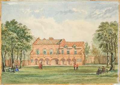 Old Forth House, Newcastle (testszín, ceruza és WC a fedélzeten) alkotó: J.R. Dewar