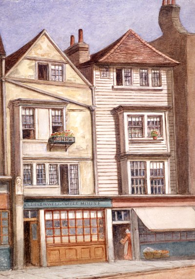 Clerkenwell Coffee House, Clerkenwell Green, Finsbury, London, 1871 alkotó: JT Wilson