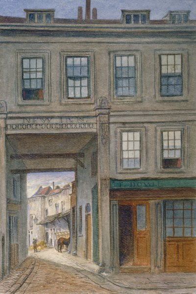 Kilátás a New Innre, Old Bailey, London City, 1868 alkotó: JT Wilson
