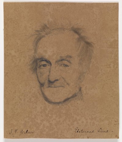 A festő portréja, J.L. Liget alkotó: J.V. Gertner