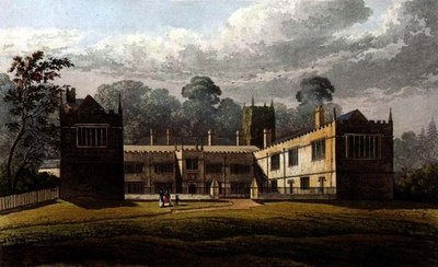 Lanhydrock House, Ackermann „Művészetek Tárából” alkotó: J.W. (after) Stockdale