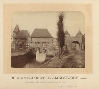 A Koppelpoort Amersfoortban (város oldala) (cím az objektumon) alkotó: J.W. Wentzel