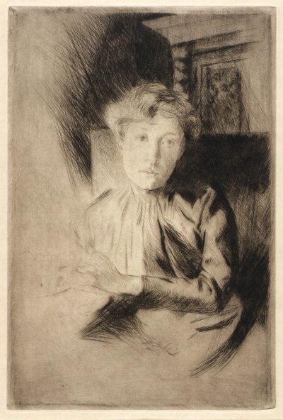 Gyertyafénynél alkotó: J. Alden Weir