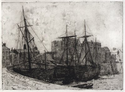 Rushen kastély - Man-sziget alkotó: J. Alden Weir