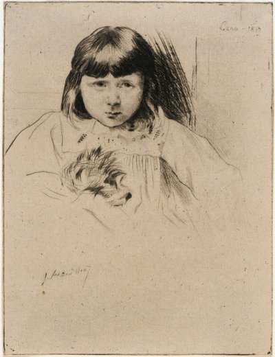 Gyp és a cigány alkotó: J. Alden Weir