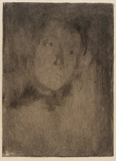 Egy nő feje alkotó: J. Alden Weir