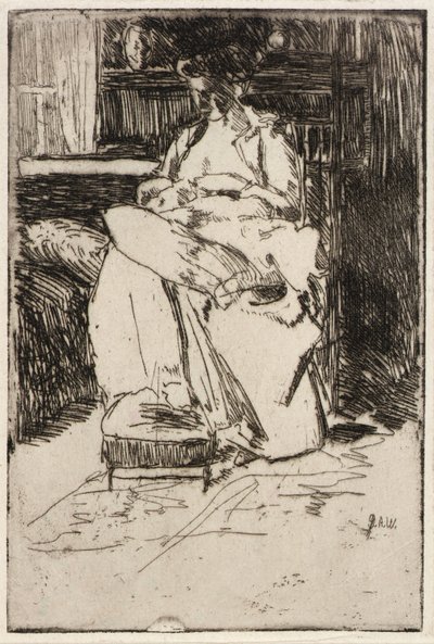 Anya és gyermeke 1. sz. alkotó: J. Alden Weir