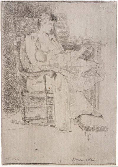 Anya és gyermeke 2. alkotó: J. Alden Weir