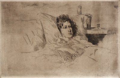 Anya és csecsemő alkotó: J. Alden Weir