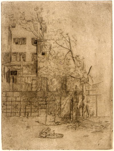 My Back Yard no. 1 alkotó: J. Alden Weir