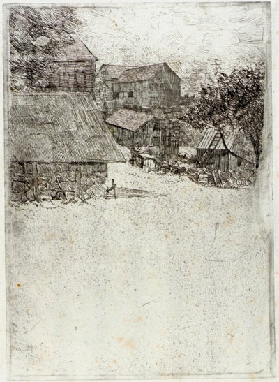 Szomszédos farm alkotó: J. Alden Weir