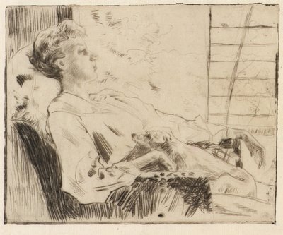 A Piazza téren alkotó: J. Alden Weir