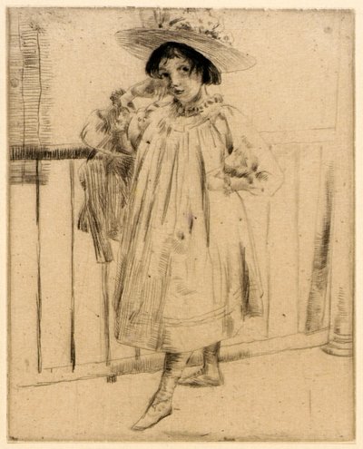 A verandán alkotó: J. Alden Weir