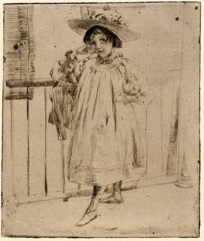 A verandán alkotó: J. Alden Weir