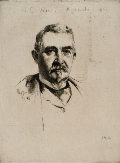 H.C. Weir ezredes portréja (Agricola) alkotó: J. Alden Weir