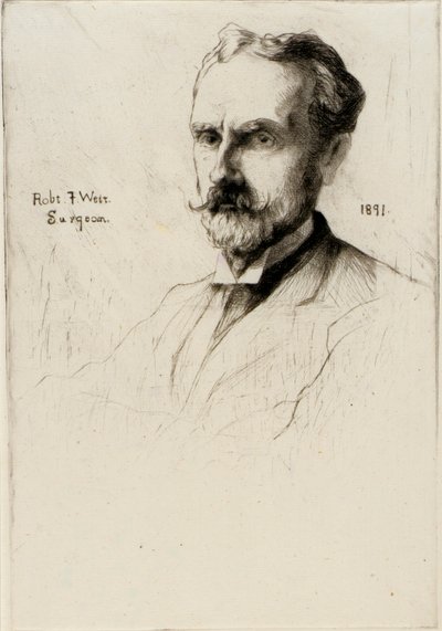 Dr. Robert F. Weir portréja alkotó: J. Alden Weir