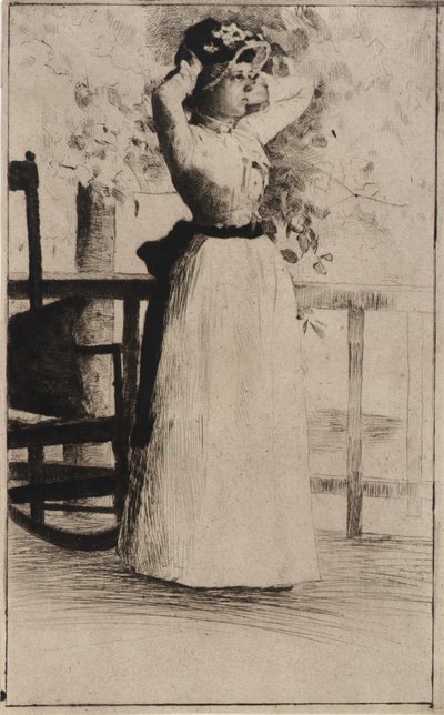 Miss Hoe portréja alkotó: J. Alden Weir